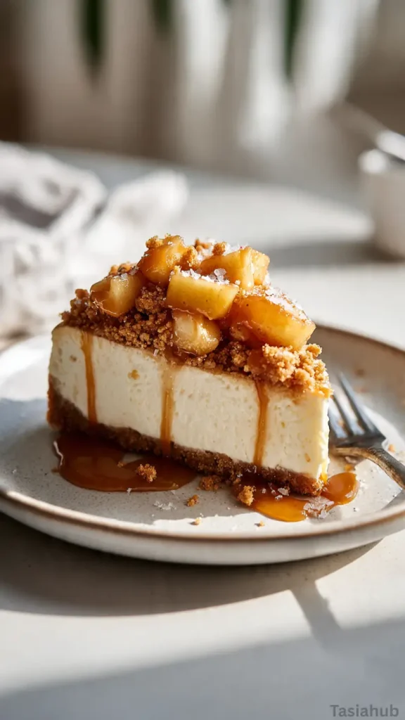 caramel apple cheesecake bars