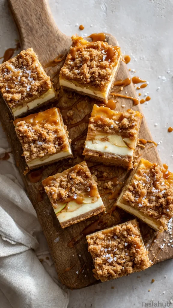 caramel apple cheesecake bars recipe