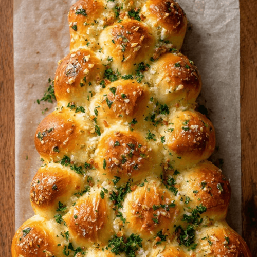 cheesy christmas tree bread