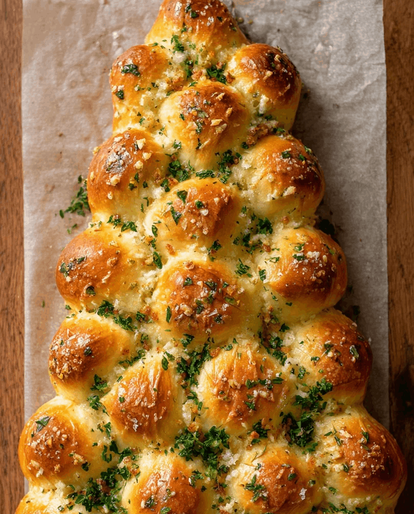 cheesy christmas tree bread