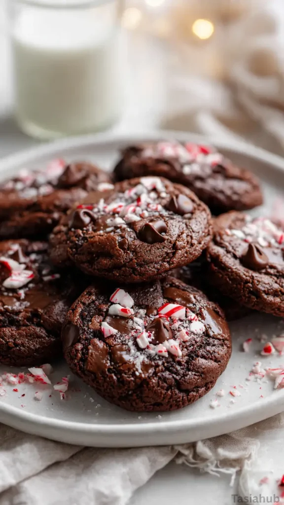 chocolate chip peppermint cookies