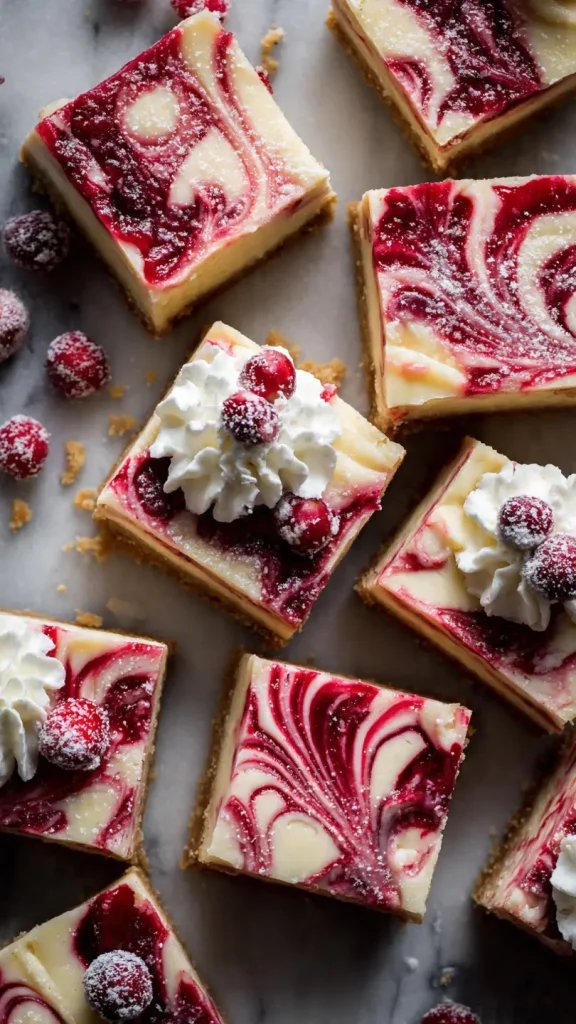 cranberry cheesecake bars