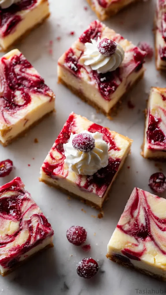 cranberry cheesecake bars