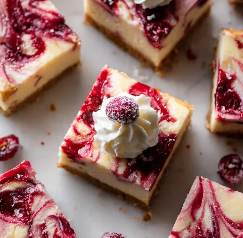 cranberry cheesecake bars