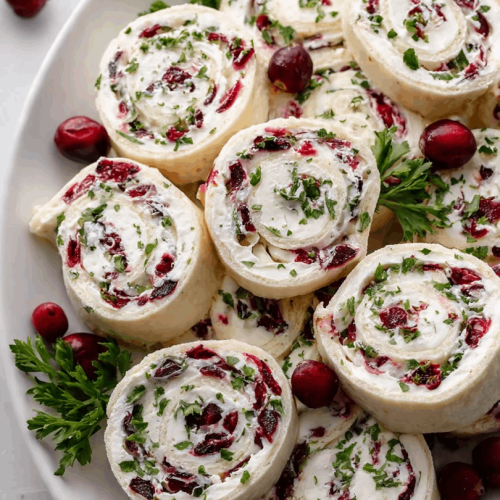 cranberry feta pinwheels