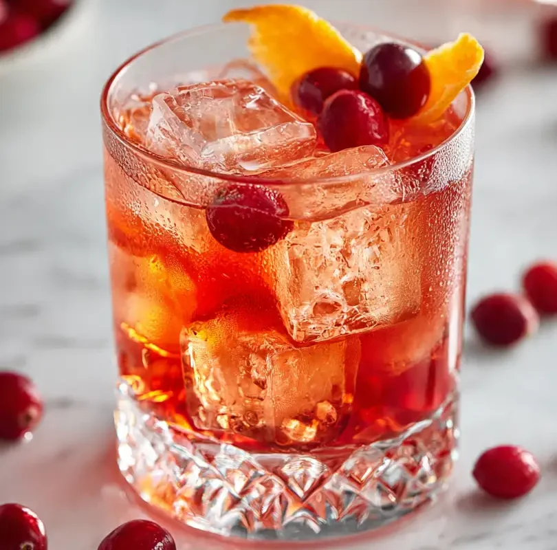 Cranberry Orange Whiskey Sour