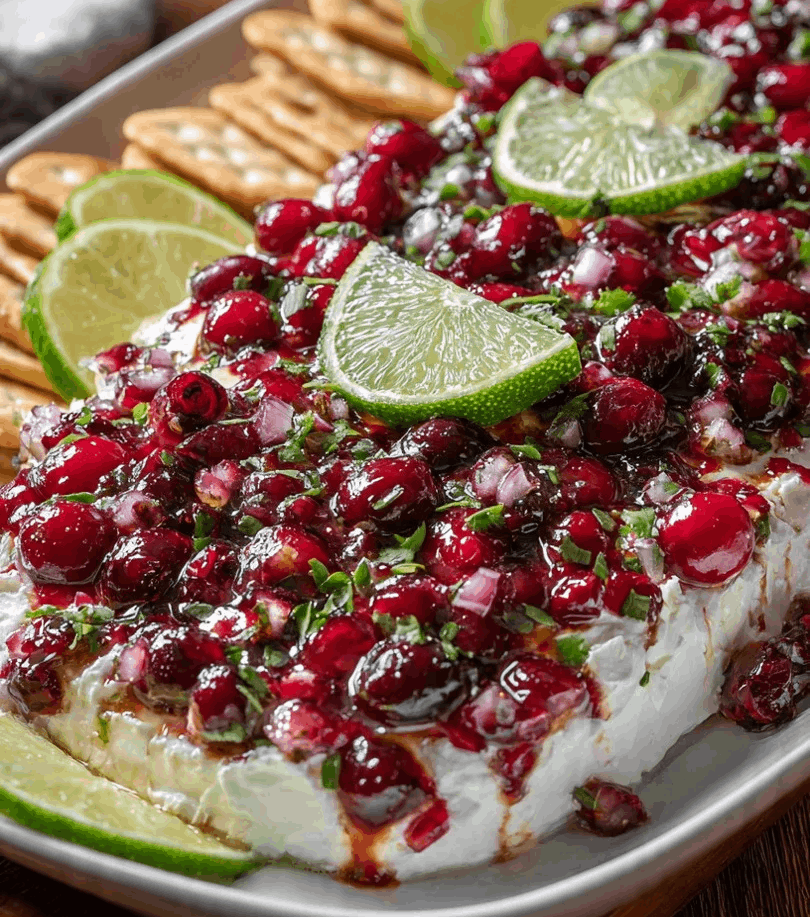 cranberry salsa with cream cheese