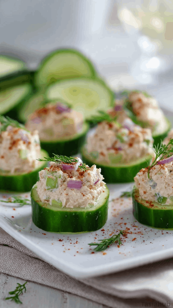 cucumber tuna bites recipe