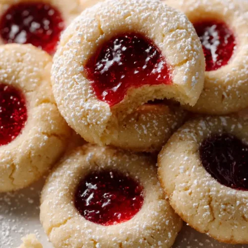 gluten free christmas thumbprint cookies