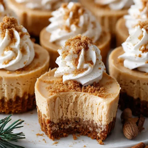 gingerbread cheesecake cups