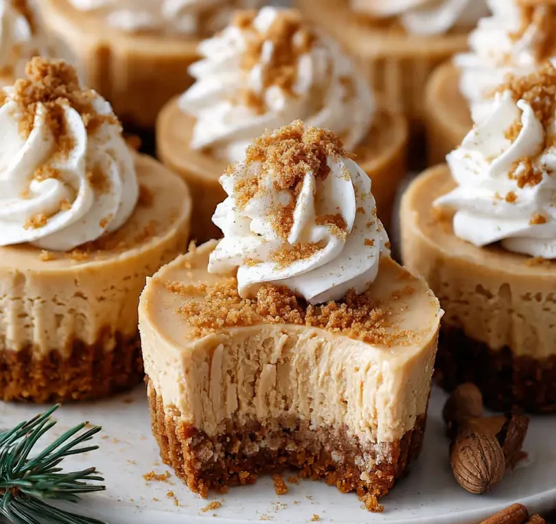 gingerbread cheesecake cups