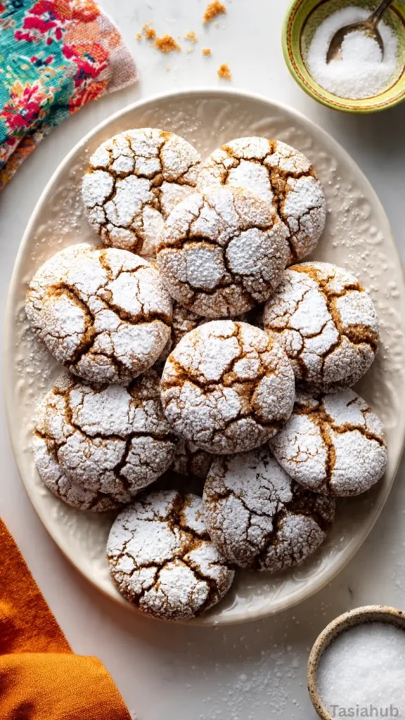 gingerbread crinkle cookies