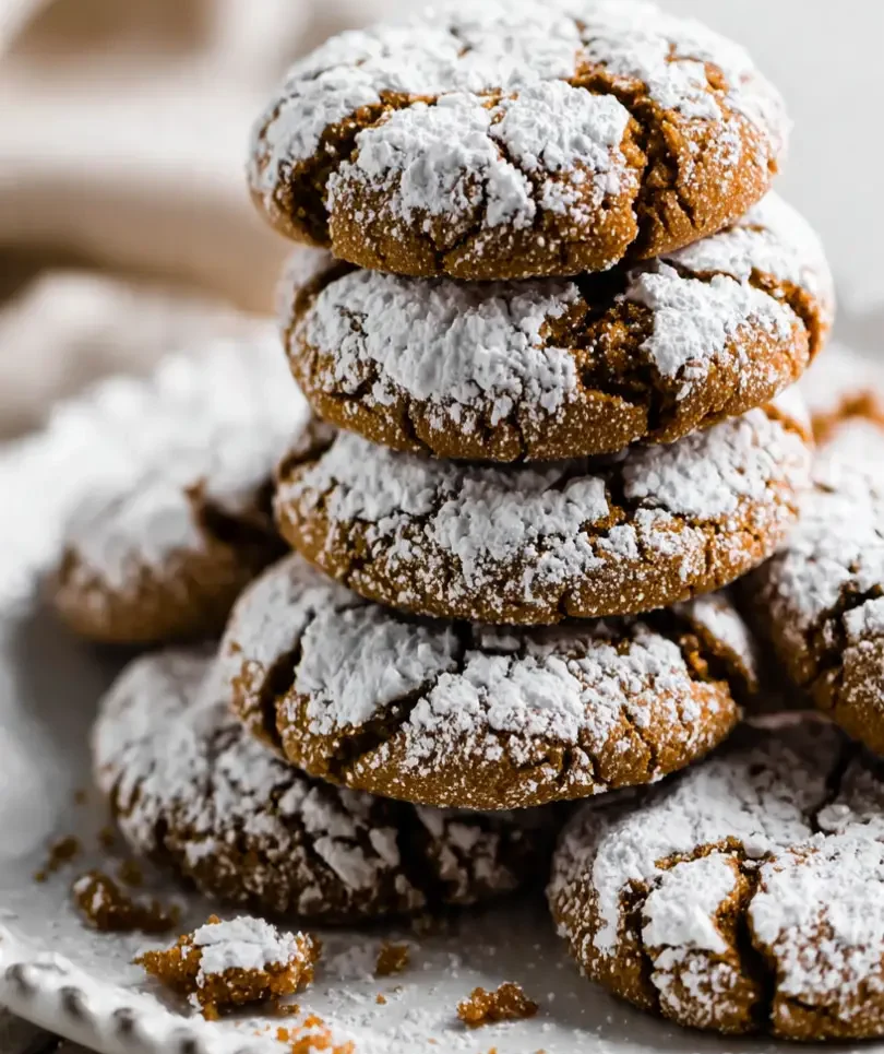 gingerbread crinkle cookies