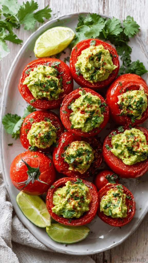 guacamole stuffed tomatoes