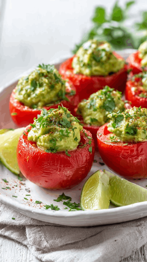 guacamole stuffed tomatoes recipe