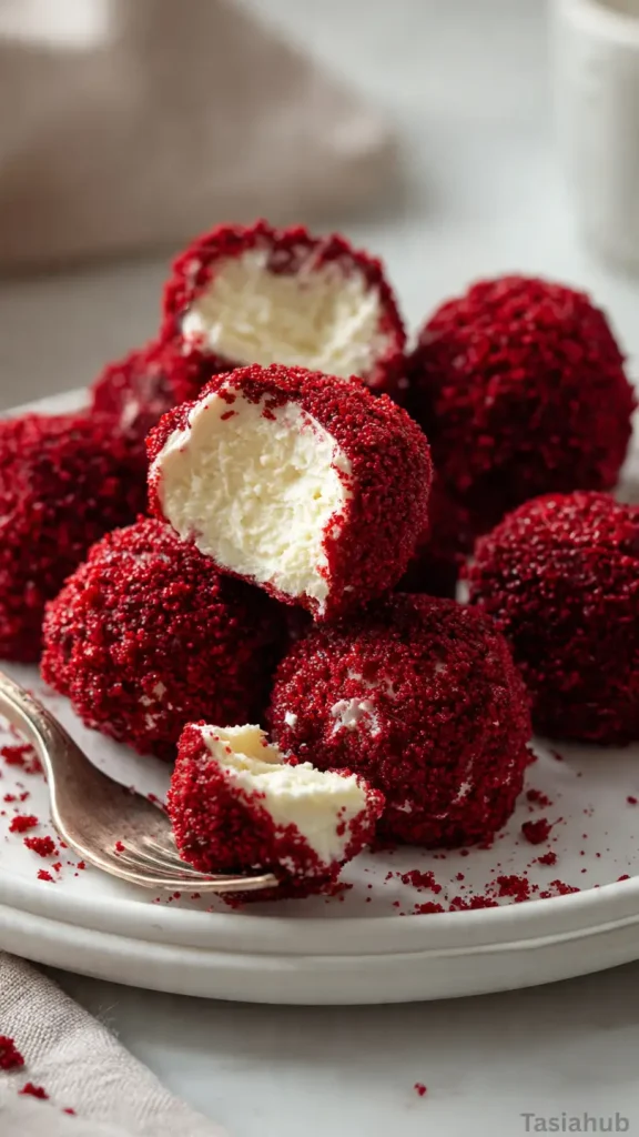 red velvet cheesecake bite