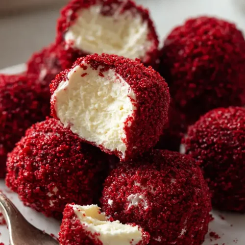 red velvet cheesecake bites