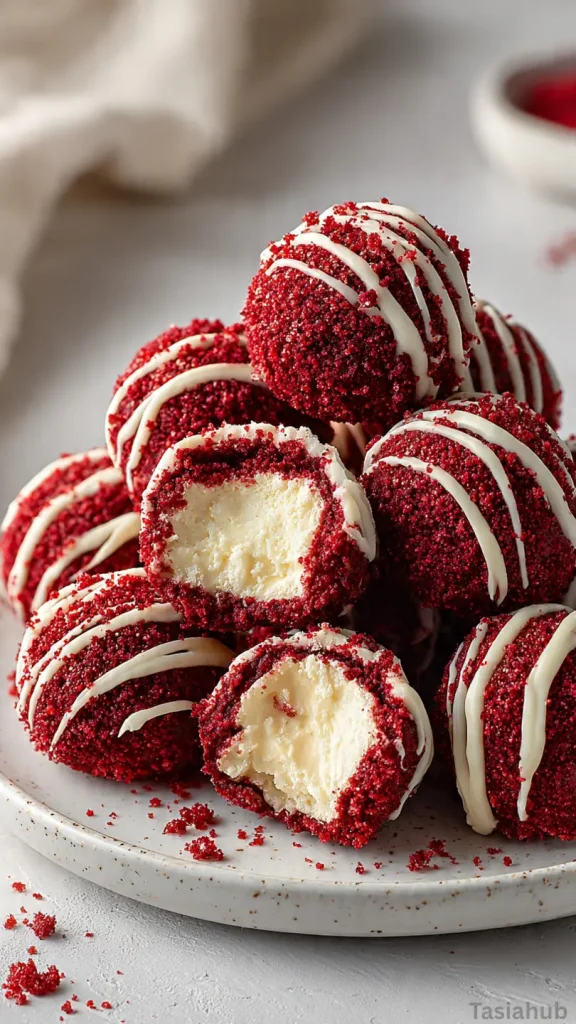 red velvet cheesecake bites