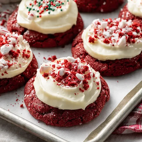 red velvet cookies with cream cheese frosting