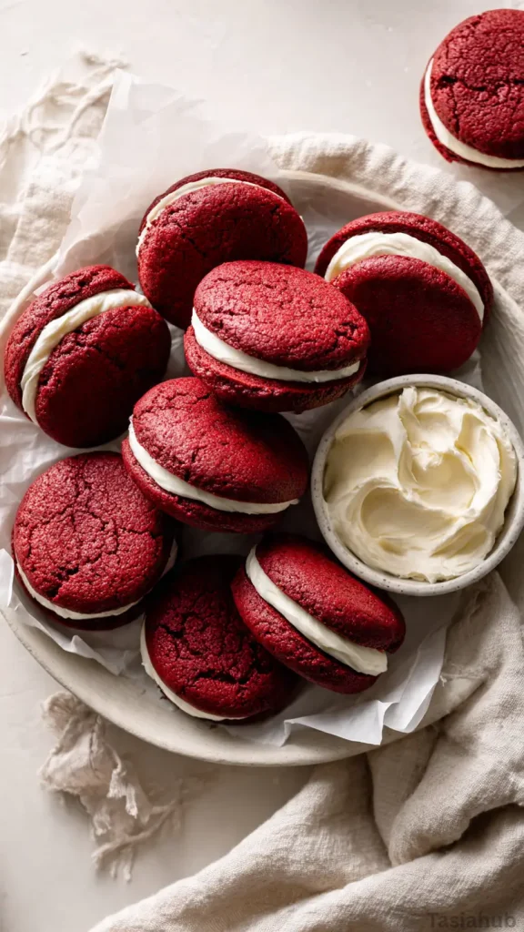 red velvet sandwich cookies