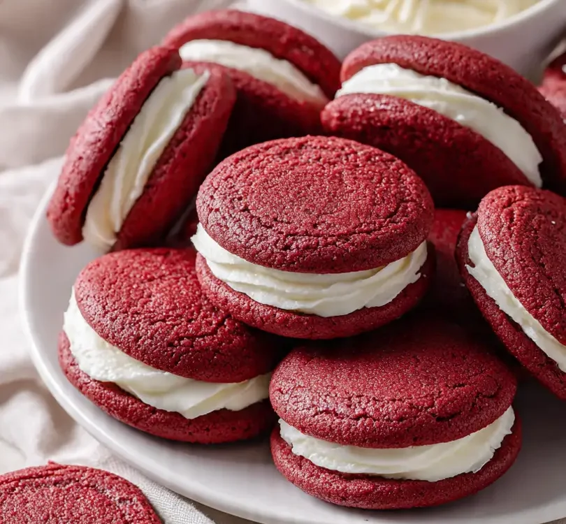 red velvet sandwich cookies