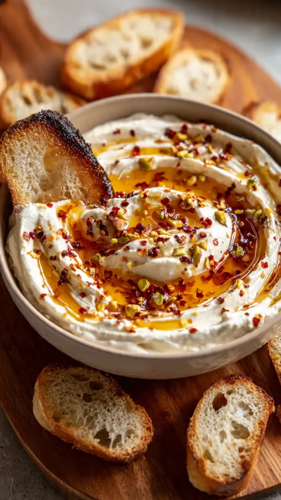 ricotta dip with hot honey recipe
