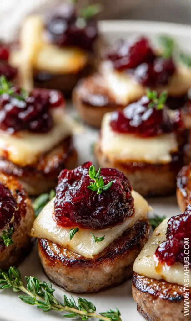 sheet pan smoked sausage cranberry bites