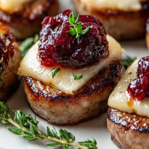 sheet pan smoked sausage cranberry bites