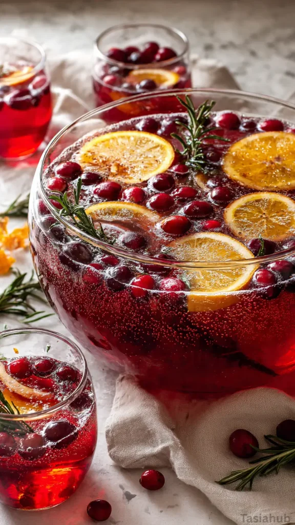 thanksgiving cranberry vodka punch