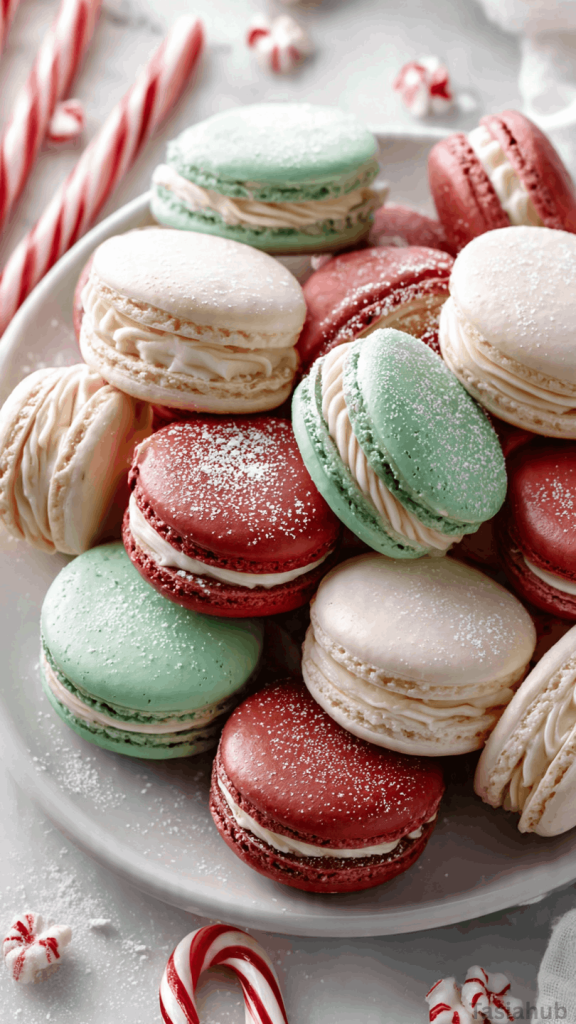 Christmas macarons