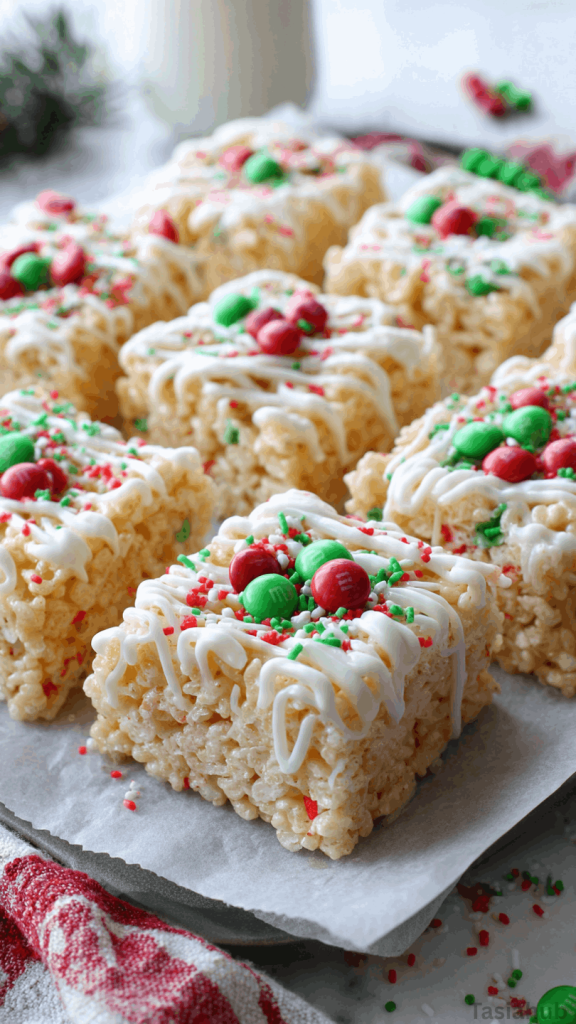 Christmas rice crispy treats