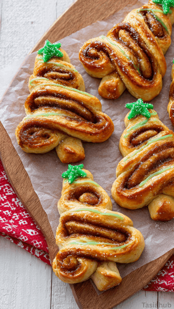Christmas tree cinnamon rolls