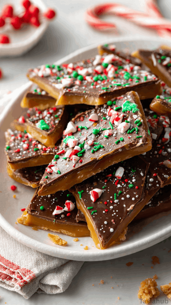 Xmas cracker toffee