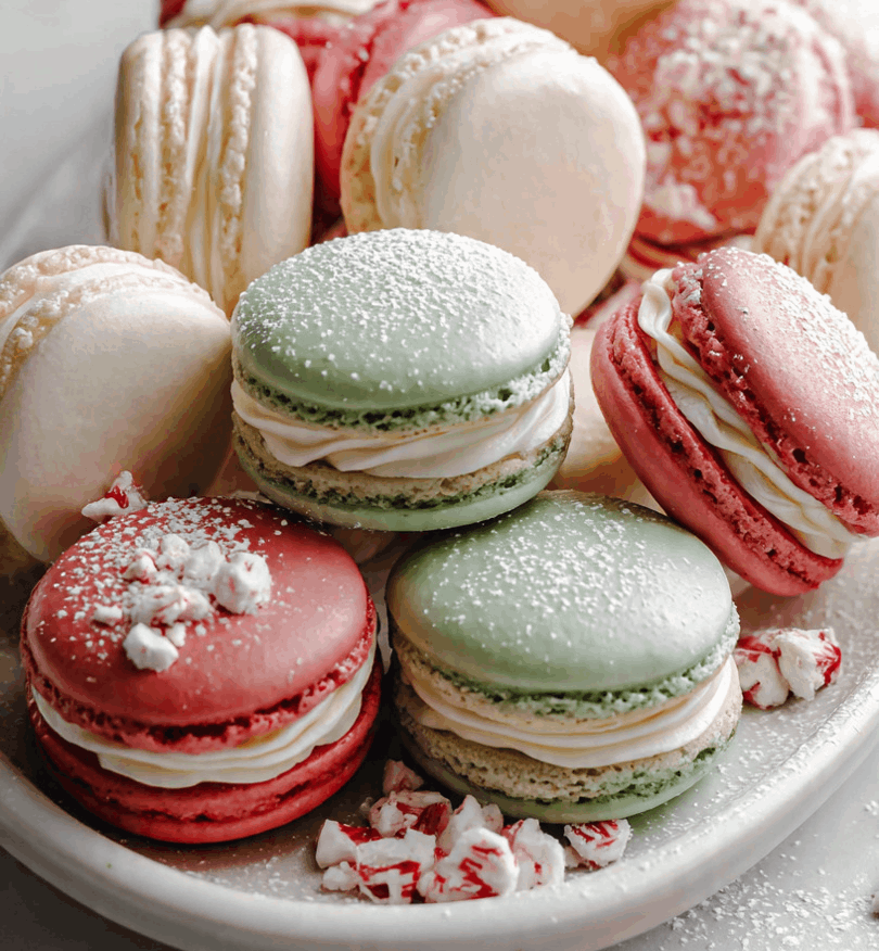 Yummy Christmas Macarons