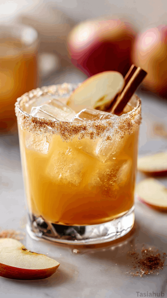 apple cider margarita cocktail