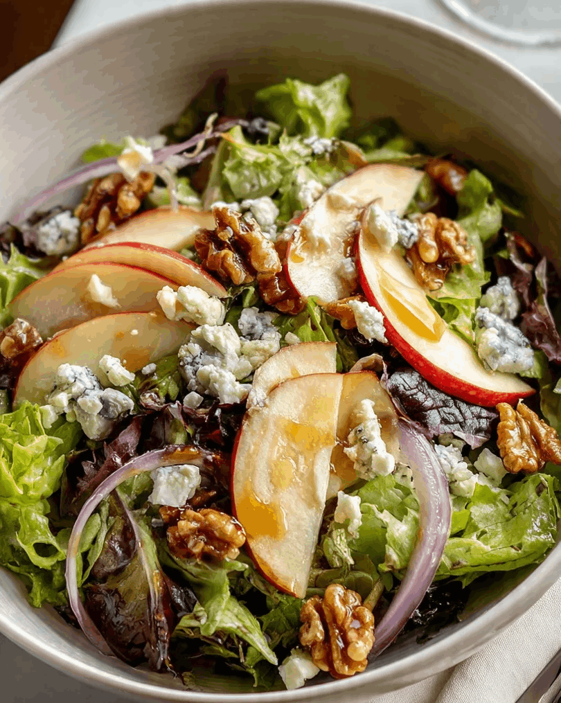 Apple Walnut and Blue Cheese Salad