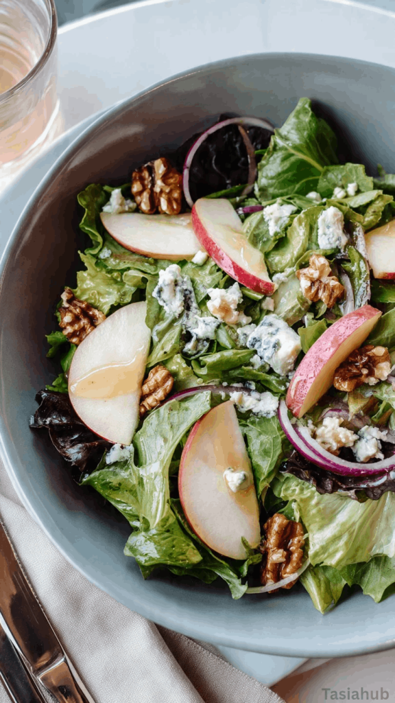 apple walnut blue cheese salad
