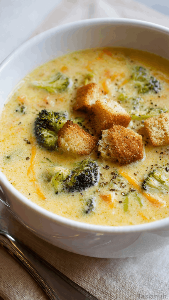 crockpot broccoli cheddar soup