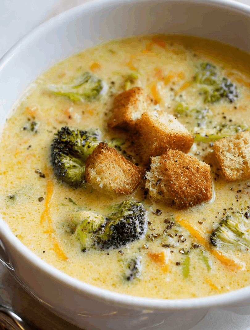 Crockpot Broccoli Cheddar Soup