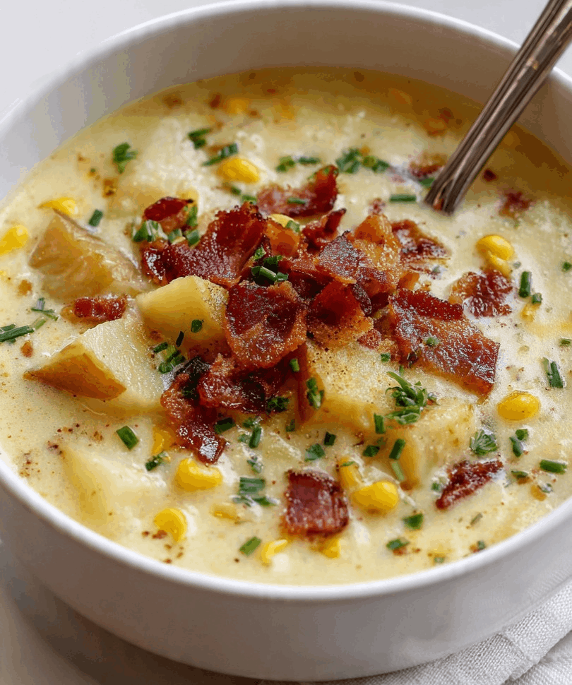 Creamy Corn Chowder Crockpot Recipe