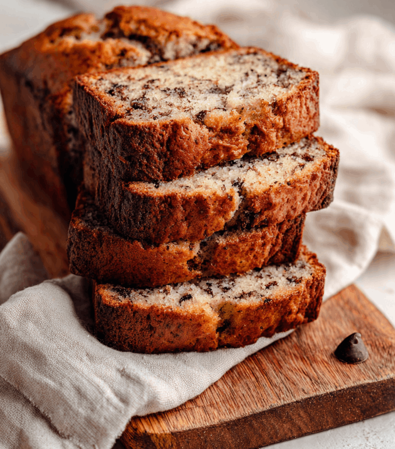 High Protein Chocolate Chips Banana Bread