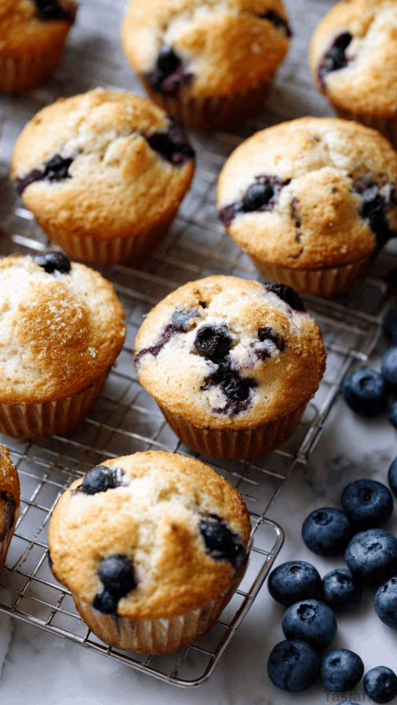 high protein blueberry muffin