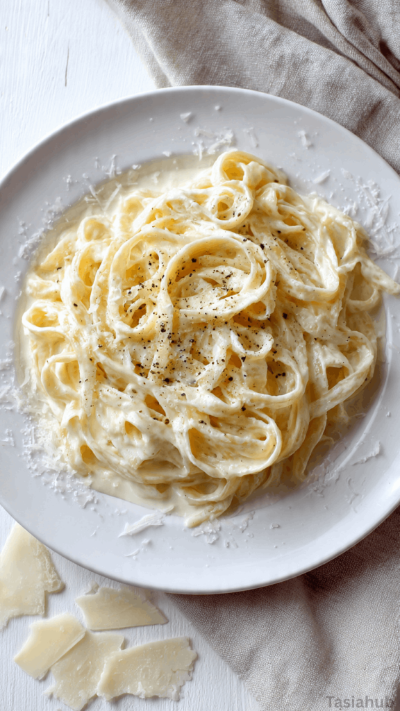 high protein fettuccine Alfredo sauce