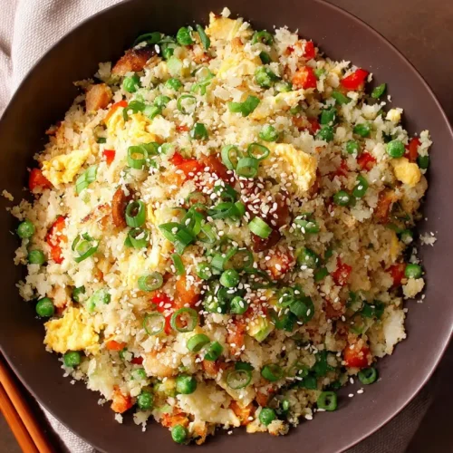 keto cauliflower fried rice
