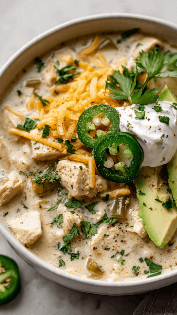 keto white chicken chili