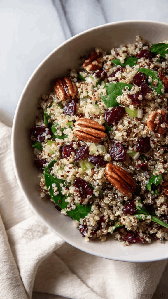 quinoa cranberry and pecan salad