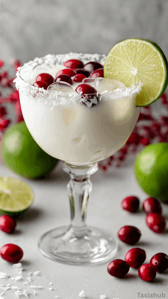 white Christmas margarita