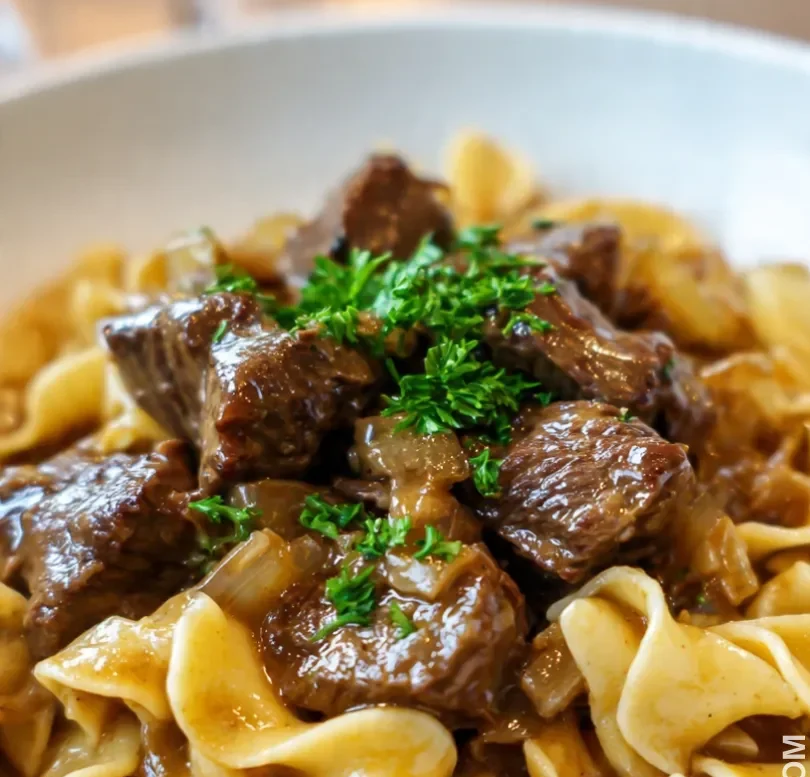 Crockpot Beef and Noodles with Stew Meat