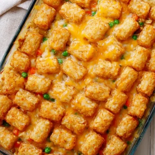 Cracked out chicken tater tot casserole