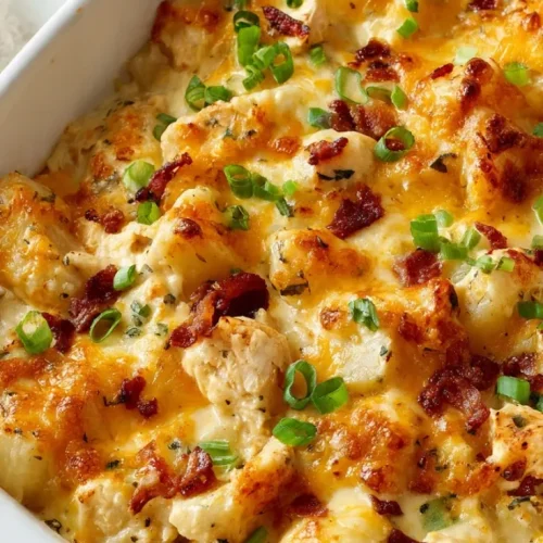 Chicken bacon potato casserole